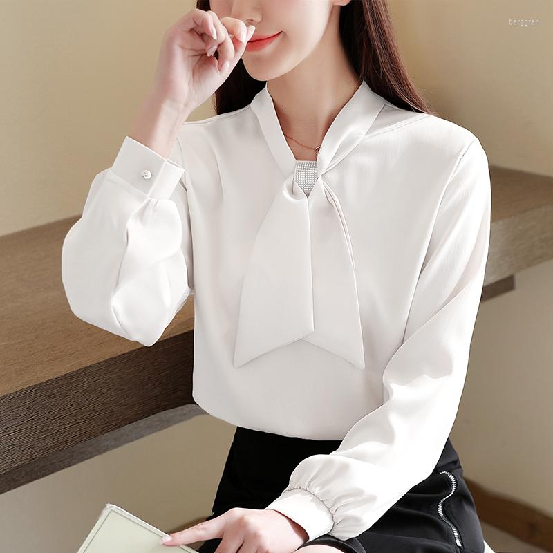Women' Blouses Fashion Woman 2022 Long Sleeve Blouse Women Chiffon Bow Collar Office Tops Womens And C450, White
Women' Blouses Fashion Woman 2022 Long Sleeve Blouse Women Chiffon Bow Collar Office Tops Womens And C450, White