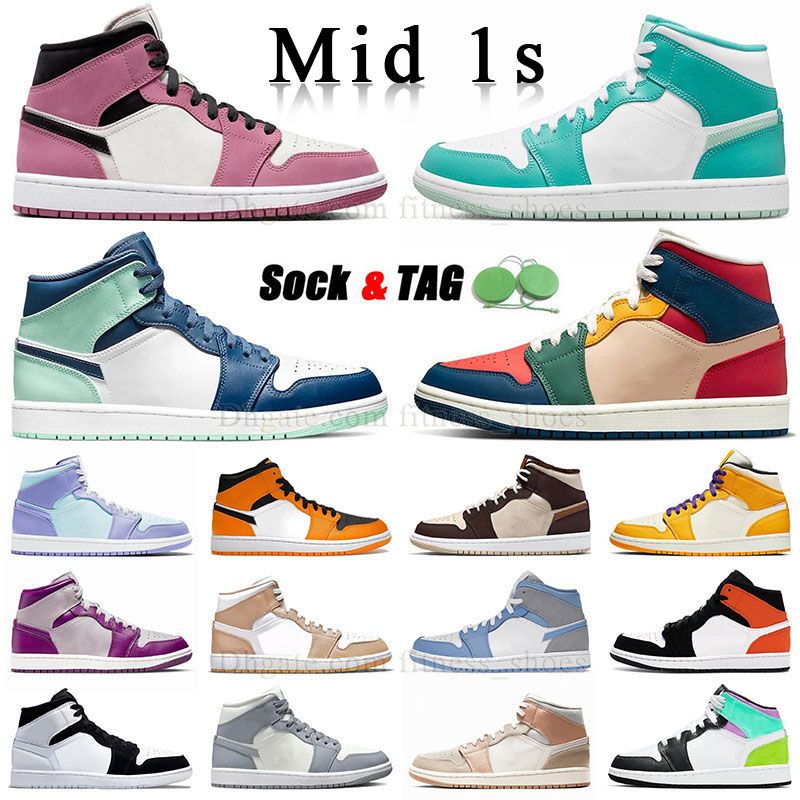 Jumpman 1 mid multicolor basketball shoes designer outdoor sneaker 1s mids berry pink shatter backboard marine green multi-color blue mint split black white trainer, M30 36-46 mid university blue grey
Jumpman 1 mid multicolor basketball shoes designer outdoor sneaker 1s mids berry pink shatter backboard marine green multi-color blue mint split black white trainer, M30 36-46 mid university blue grey