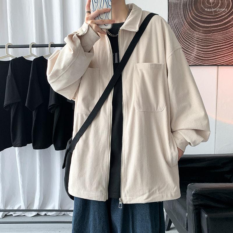 Men's Jackets Vintage Corduroy Men Korean Streetwear Casual Man Zipper Outerwears Fashion Male Hip Hop Loose Versatile Coat, Black
Men's Jackets Vintage Corduroy Men Korean Streetwear Casual Man Zipper Outerwears Fashion Male Hip Hop Loose Versatile Coat, Black