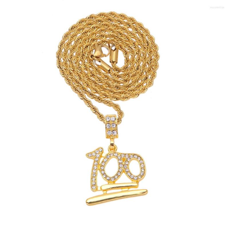 Pendant Necklaces Hip Hop Rhinestones Paved Bling Iced Out Gold 100 Points Pendants Necklace For Men Rapper Jewelry Drop
Pendant Necklaces Hip Hop Rhinestones Paved Bling Iced Out Gold 100 Points Pendants Necklace For Men Rapper Jewelry Drop