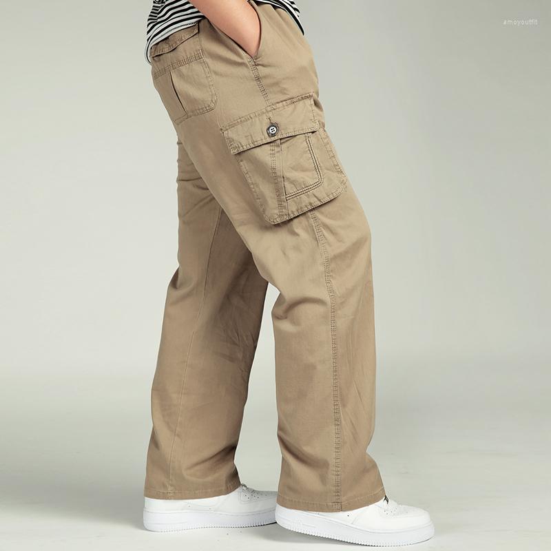 Men's Pants Men's Casual Trousers Cotton Overalls Elastic Waist Full Len Multi Pocket Long Baggy Straight Cargo Jogger Fertilizer Male, Black
Men's Pants Men's Casual Trousers Cotton Overalls Elastic Waist Full Len Multi Pocket Long Baggy Straight Cargo Jogger Fertilizer Male, Black