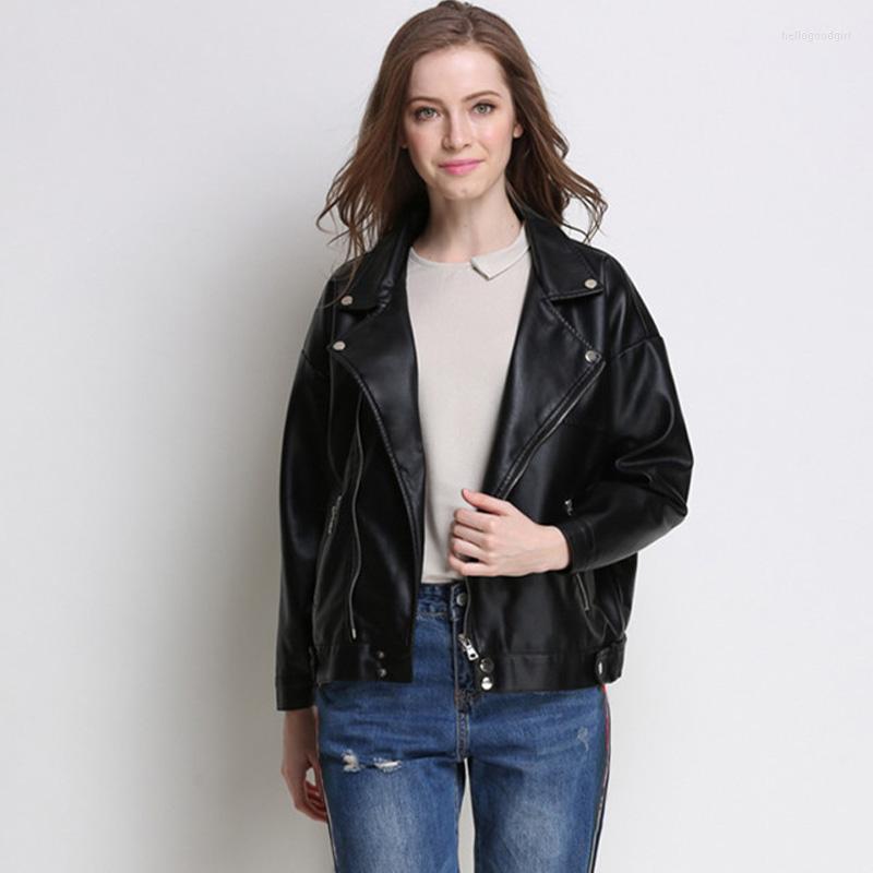 Women's Leather 2022 Spring Autumn Women Faux Soft Jackets Pu Black Blazer Zippers Coat Motorcycle Outerwear Female Biker Jacket
Women's Leather 2022 Spring Autumn Women Faux Soft Jackets Pu Black Blazer Zippers Coat Motorcycle Outerwear Female Biker Jacket