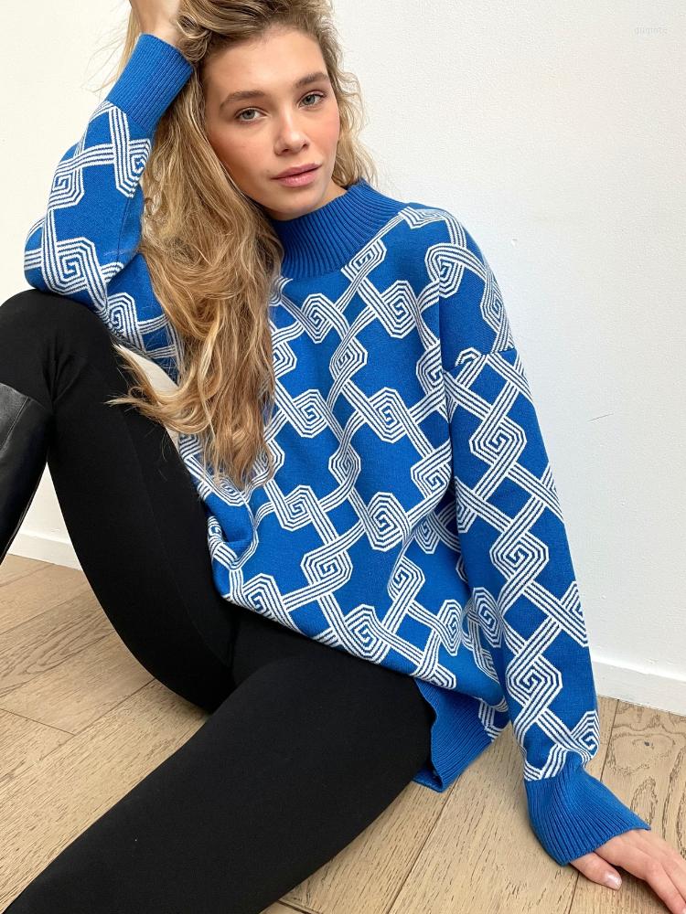 Women' Sweaters Plaid Long Sleeve Knitted Pullover Sweater Women Winter 2022 Clothing Fashion Casual Half High Collar Loose, Red white
Women' Sweaters Plaid Long Sleeve Knitted Pullover Sweater Women Winter 2022 Clothing Fashion Casual Half High Collar Loose, Red white