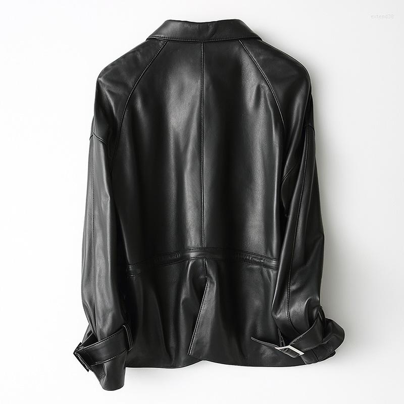 Women's Leather Jacket Genuine 2022 Women Spring Autumn Short Sheepskin Coat Korean Real Campera Mujer KQN22205 KJ2428, Black
Women's Leather Jacket Genuine 2022 Women Spring Autumn Short Sheepskin Coat Korean Real Campera Mujer KQN22205 KJ2428, Black