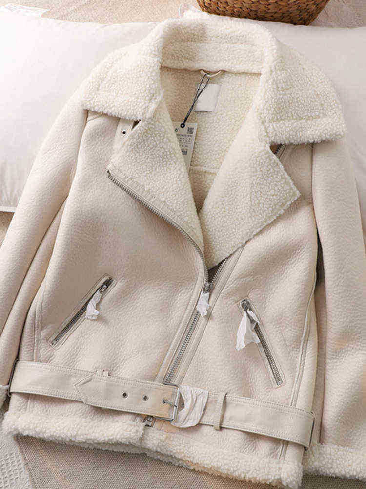 Ftlzz Winter Faux Leather Lamb Wool Fur Collar Jacket Women Moto Bike Warm Thick Pu Jacket Faux Lamb Leather Outerwear J220727, Gmyt black
Ftlzz Winter Faux Leather Lamb Wool Fur Collar Jacket Women Moto Bike Warm Thick Pu Jacket Faux Lamb Leather Outerwear J220727, Gmyt black