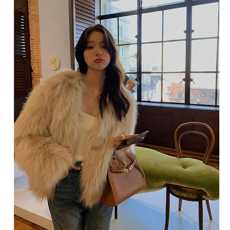 Women' Fur Coat Women V Neck Full Sleeve Loose Elegant 2022 Winter Soft Black White Thicken Warm Outwear Female Y887, Khaki
Women' Fur Coat Women V Neck Full Sleeve Loose Elegant 2022 Winter Soft Black White Thicken Warm Outwear Female Y887, Khaki