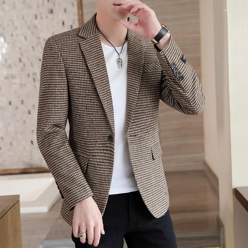 Men's Suits 2022 Autumn Men Jacket Suit One Button Classic Houndstooth Korean Style Blazer Non-ironing Mens Wedding Tuxedos, Dark grey
Men's Suits 2022 Autumn Men Jacket Suit One Button Classic Houndstooth Korean Style Blazer Non-ironing Mens Wedding Tuxedos, Dark grey