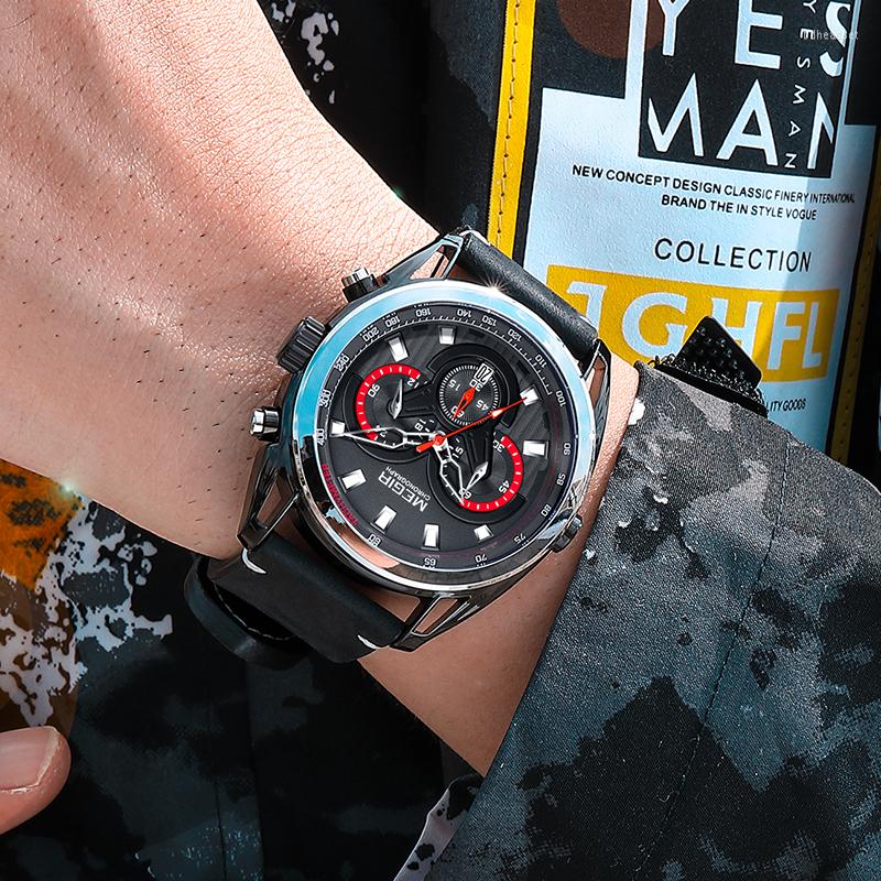 Wristwatches Men's Luxury Drop Wrist Watch MEGIR Men Brand Luminous Waterproof Sports Male Quartz Date Relogio Masculino, Red
Wristwatches Men's Luxury Drop Wrist Watch MEGIR Men Brand Luminous Waterproof Sports Male Quartz Date Relogio Masculino, Red