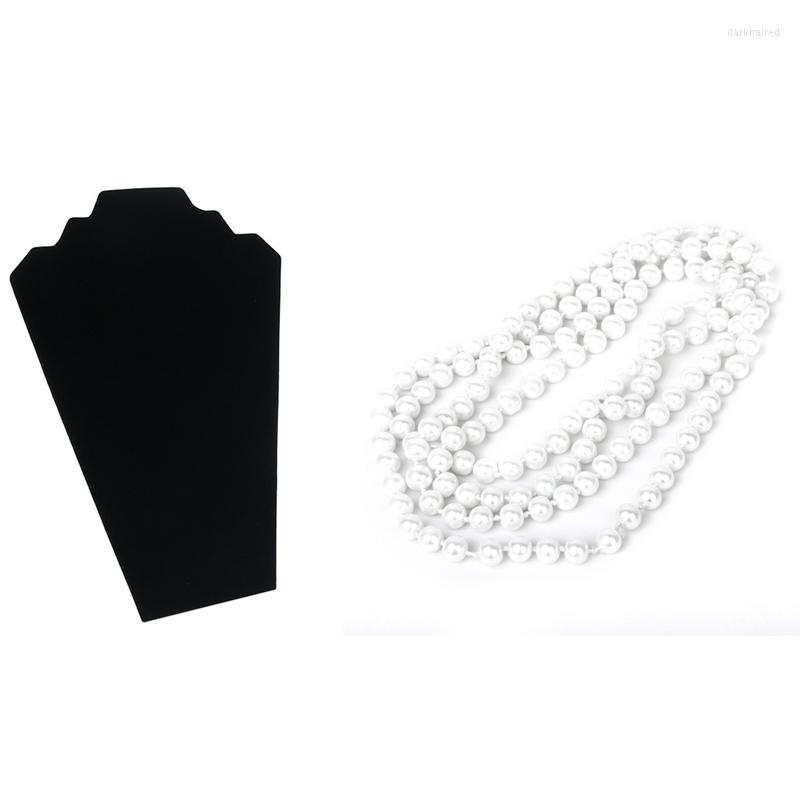 Chains 1 Pcs Faux Pearl Long Sweater Chain Necklace White & Earrings Stand Pendant Display Show Holder Black
Chains 1 Pcs Faux Pearl Long Sweater Chain Necklace White & Earrings Stand Pendant Display Show Holder Black