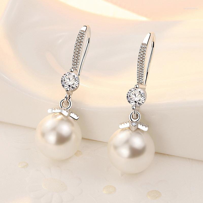 Stud Earrings 2022 Sterling Silver Imitation Pearl Dangle Women Elegant Pendant Accessories Wedding Party Anniversary Jewelry Gift
Stud Earrings 2022 Sterling Silver Imitation Pearl Dangle Women Elegant Pendant Accessories Wedding Party Anniversary Jewelry Gift