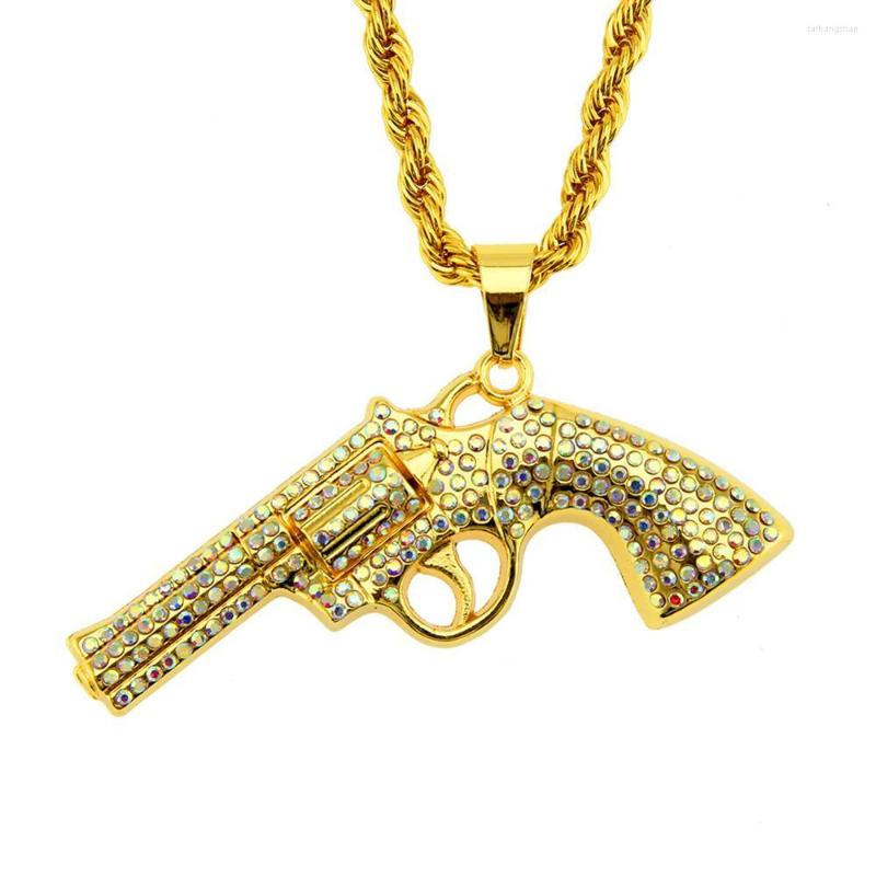 Pendant Necklaces Hip Hop Multicolor Rhinestones Paved Bling Iced Out Gold Silver Color Revolver Gun Pendants Necklace For Men Rapper
Pendant Necklaces Hip Hop Multicolor Rhinestones Paved Bling Iced Out Gold Silver Color Revolver Gun Pendants Necklace For Men Rapper