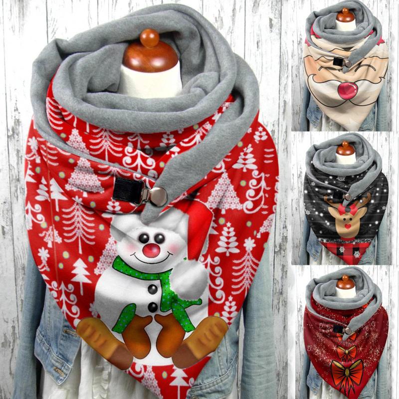Scarves Fleece Scarf Bulk Multi-Purpose Christmas Buttons Women Printing Shawl Fashion Head And Wraps
Scarves Fleece Scarf Bulk Multi-Purpose Christmas Buttons Women Printing Shawl Fashion Head And Wraps