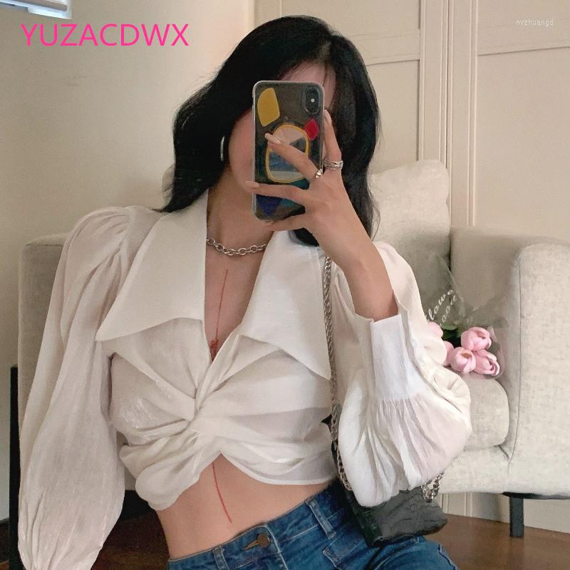 Women's Blouses High Quality Bandage Shirts Women Elegant Long Sleeve Turn-Down Collar Crop Tops Spring 2022 Female Blouse White Sexy Casual, Picture color
Women's Blouses High Quality Bandage Shirts Women Elegant Long Sleeve Turn-Down Collar Crop Tops Spring 2022 Female Blouse White Sexy Casual, Picture color