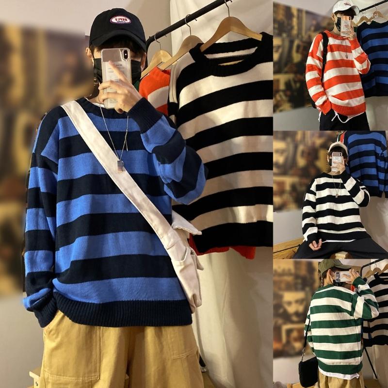 Men's Sweaters Men Women Harajuku Striped Pullovers Tunic Top Round Neck Oversized Loose Knitted Jumpers T-Shirt Streetwear, Black
Men's Sweaters Men Women Harajuku Striped Pullovers Tunic Top Round Neck Oversized Loose Knitted Jumpers T-Shirt Streetwear, Black