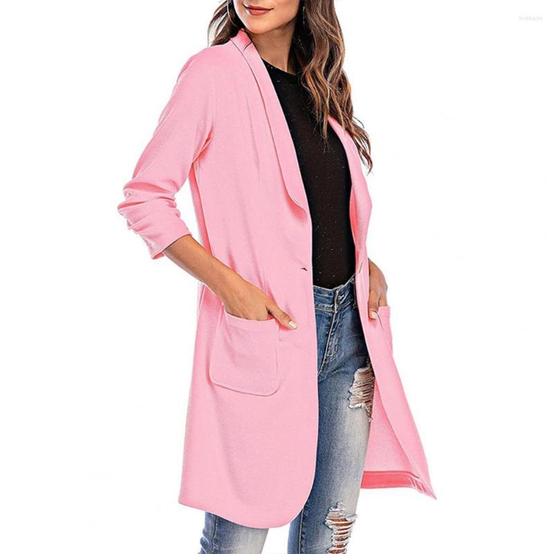 Women's Suits Modern Lady Blazer Windproof Autumn Big Pockets Commuting Style Female Single Button Office Mid-Length Suit Jacket, Black
Women's Suits Modern Lady Blazer Windproof Autumn Big Pockets Commuting Style Female Single Button Office Mid-Length Suit Jacket, Black