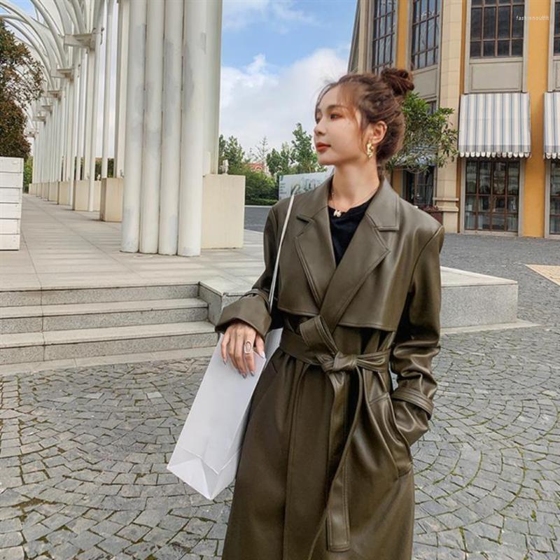 Women' Leather UETEEY Autumn Long Oversized Trench Coat For Women 2023 Sleeve Sashes Loose Faux, Photo color
Women' Leather UETEEY Autumn Long Oversized Trench Coat For Women 2023 Sleeve Sashes Loose Faux, Photo color
