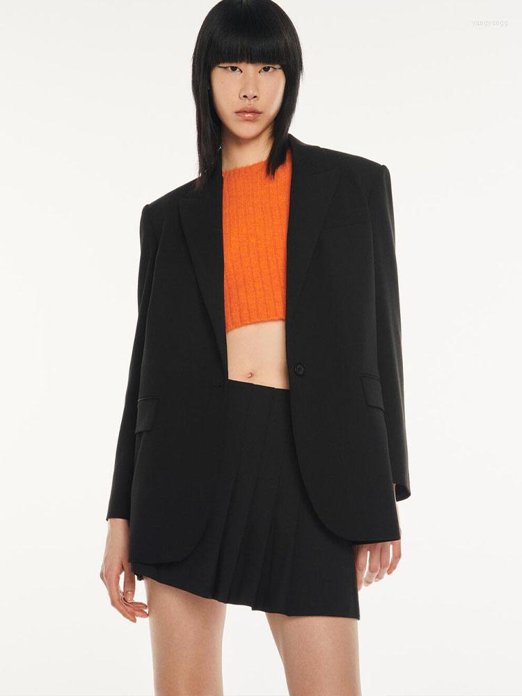 Women's Suits 2022 Winter Women's All-match Casual Lapel Long Sleeves One Button Plus Size Loose Black Suit Jacket
Women's Suits 2022 Winter Women's All-match Casual Lapel Long Sleeves One Button Plus Size Loose Black Suit Jacket