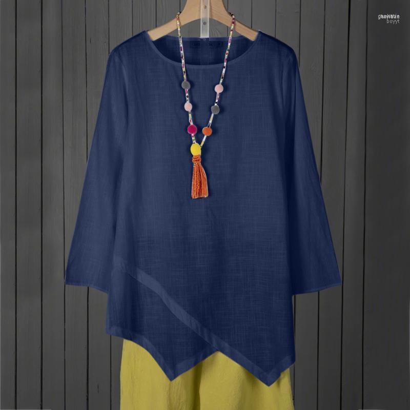 Women's Blouses Women's & Shirts Ladies Summer Irregular Cotton Linen Loose Solid Color Shirt Casual Top Forty T For Women Christmas, Blue
Women's Blouses Women's & Shirts Ladies Summer Irregular Cotton Linen Loose Solid Color Shirt Casual Top Forty T For Women Christmas, Blue
