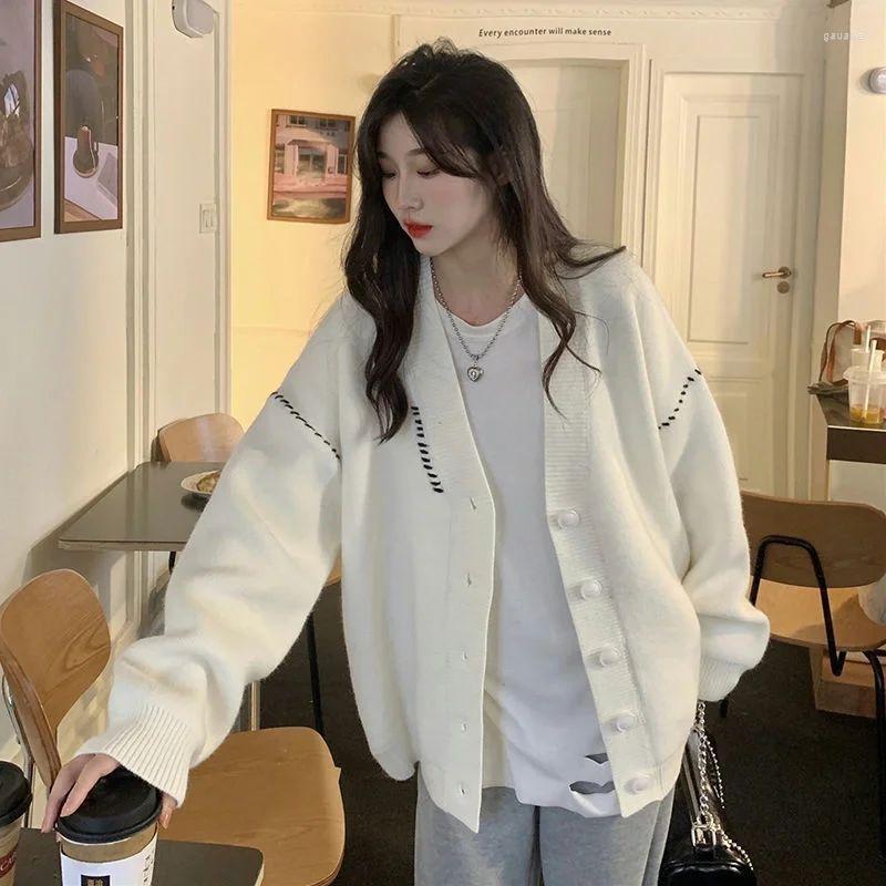 Women' Knits 2022 Autumn Winter Women' Loose Cardigan Sweater Coat Single-breasted Beige White Black Green Cute Fashion Bat Sleeve
Women' Knits 2022 Autumn Winter Women' Loose Cardigan Sweater Coat Single-breasted Beige White Black Green Cute Fashion Bat Sleeve