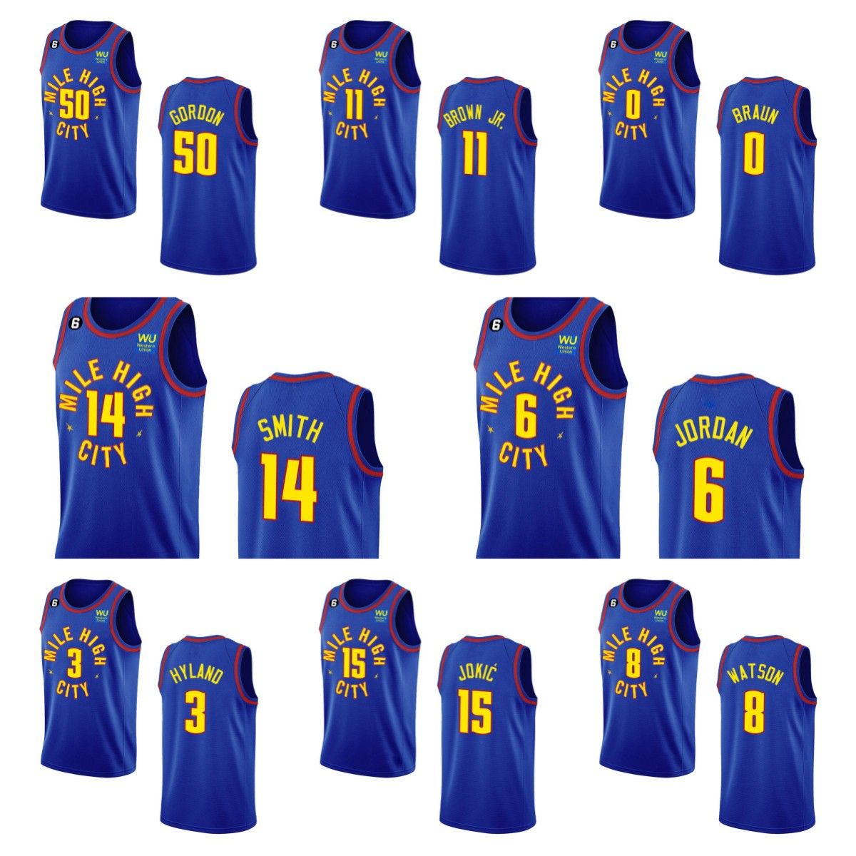 Jersey Denver''Nuggets''Men 2022-23 Swingman Royal Nikola Aaron Gordon NahShon Hyland Kentavious Caldwell-Pope Jamal Murray basketball Jersey
Jersey Denver''Nuggets''Men 2022-23 Swingman Royal Nikola Aaron Gordon NahShon Hyland Kentavious Caldwell-Pope Jamal Murray basketball Jersey