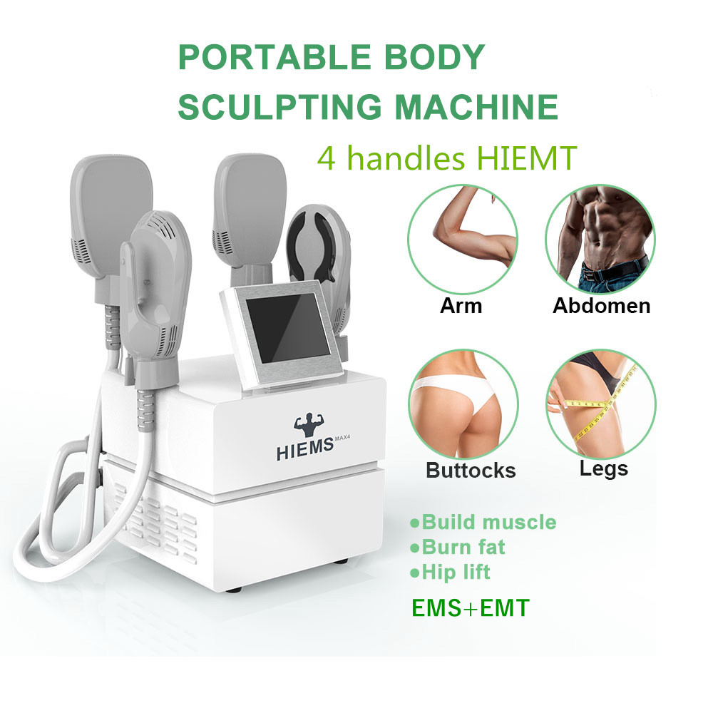 4 Handle HIEMT EMslim Muscle Building Sculpting Weight Reduction Machine Electromagnetic Body Massager with RF Tech Hip Lifting EMS Body Contouring Device
4 Handle HIEMT EMslim Muscle Building Sculpting Weight Reduction Machine Electromagnetic Body Massager with RF Tech Hip Lifting EMS Body Contouring Device