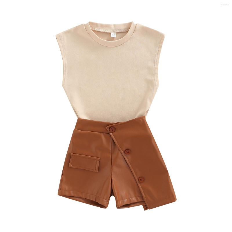 Clothing Sets 1-6Years Toddler Girl's 2Pcs Suit Sleeveless Round Neck Tank Tops Patchwork Skirt Style Shorts, Picture shown
Clothing Sets 1-6Years Toddler Girl's 2Pcs Suit Sleeveless Round Neck Tank Tops Patchwork Skirt Style Shorts, Picture shown