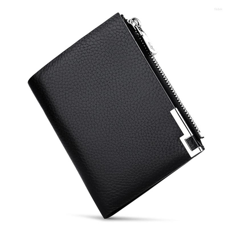 Wallets 2022 Net Red Leather Wallet Men's Trend Buckle Zipper Coin Pocket Multi Function Fashion Card Holder Bag Cash, Black plain210
Wallets 2022 Net Red Leather Wallet Men's Trend Buckle Zipper Coin Pocket Multi Function Fashion Card Holder Bag Cash, Black plain210