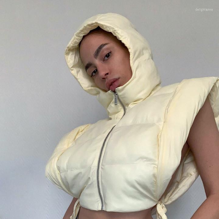 Women' Down Solid Color Winter Hooded Bread Jacket Sleeveless Vest Coat Cotton Fashion Casual Street Style For Women Daily Outing Wear, Orange
Women' Down Solid Color Winter Hooded Bread Jacket Sleeveless Vest Coat Cotton Fashion Casual Street Style For Women Daily Outing Wear, Orange
