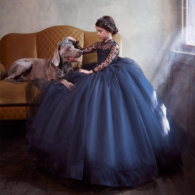 Girl Dresses 2022 Navy Long Sleeve Flower For Wedding Bow Beads Toddler Pageant Gowns High Neck Birthday First Communion Dress, Beige
Girl Dresses 2022 Navy Long Sleeve Flower For Wedding Bow Beads Toddler Pageant Gowns High Neck Birthday First Communion Dress, Beige