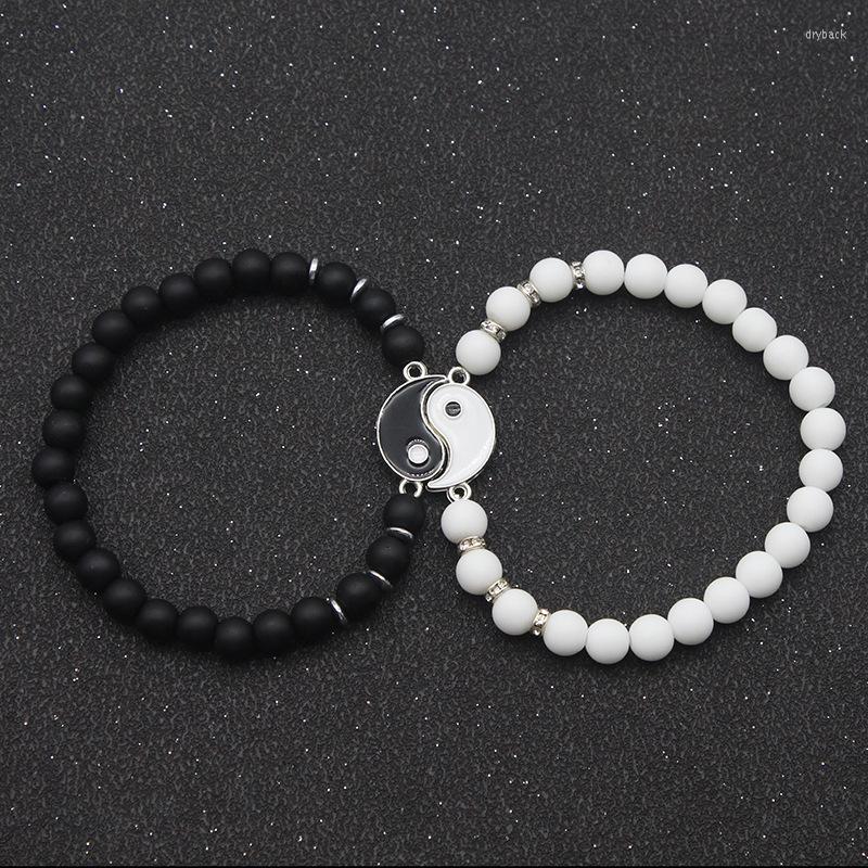 Strand Lucky Charm Bracelet Yin Yang Beaded Tai Chi Couple Jewelry Men Women Friendship Gifts
Strand Lucky Charm Bracelet Yin Yang Beaded Tai Chi Couple Jewelry Men Women Friendship Gifts