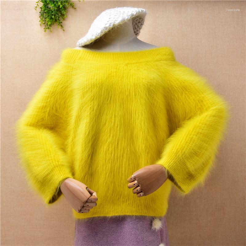 Women's Sweaters Female Women Fashion Autumn Winter Thick Warm Hairy Mink Cashmere Knitted Slash Neck Loose Pullover Angora Fur Sweater Pull, Body55cm chest104cm
Women's Sweaters Female Women Fashion Autumn Winter Thick Warm Hairy Mink Cashmere Knitted Slash Neck Loose Pullover Angora Fur Sweater Pull, Body55cm chest104cm