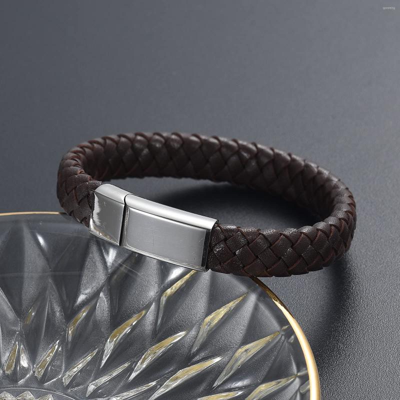 Link Bracelets Cremation Jewelry Classic Style Men Bracelet Simple Black Stainless Steel High Polishing Genuine Leather Memorial
Link Bracelets Cremation Jewelry Classic Style Men Bracelet Simple Black Stainless Steel High Polishing Genuine Leather Memorial