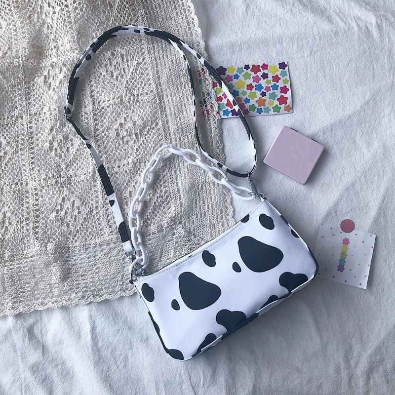 Evening Bags Oxford Women Shoulder Fashion Ladies Messenger Bag Handbags Cow Spot Chain Handbag Purse, Picture shown
Evening Bags Oxford Women Shoulder Fashion Ladies Messenger Bag Handbags Cow Spot Chain Handbag Purse, Picture shown