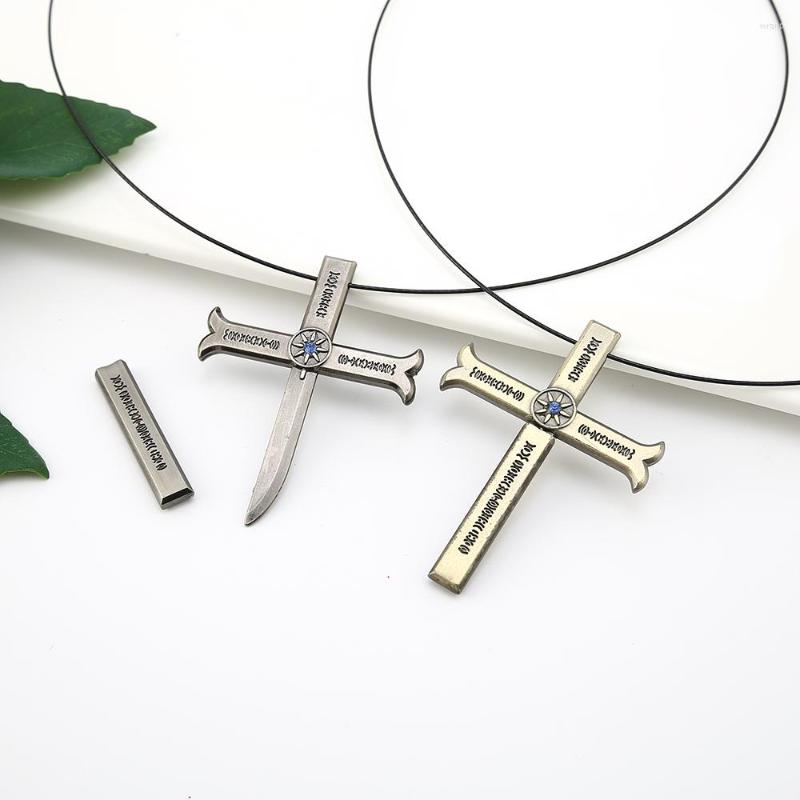 Pendant Necklaces Cartoon Anime One Piece Dracule Mihawk Necklace Cross Sword Kogatana Alloy Choker Kolye Men Gift Neck Chain Pendants
Pendant Necklaces Cartoon Anime One Piece Dracule Mihawk Necklace Cross Sword Kogatana Alloy Choker Kolye Men Gift Neck Chain Pendants