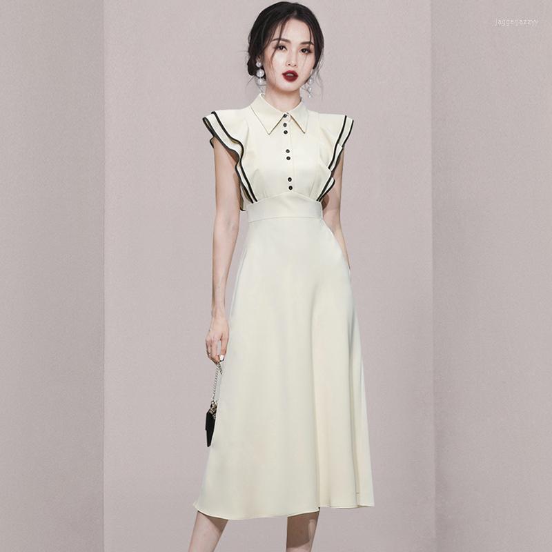 Casual Dresses 2022 Summer Woman Temperament Stitching Waist Closing Slim Fashionable Ruffle Sleeves Large Hem Long Dress Women, Picture colour
Casual Dresses 2022 Summer Woman Temperament Stitching Waist Closing Slim Fashionable Ruffle Sleeves Large Hem Long Dress Women, Picture colour