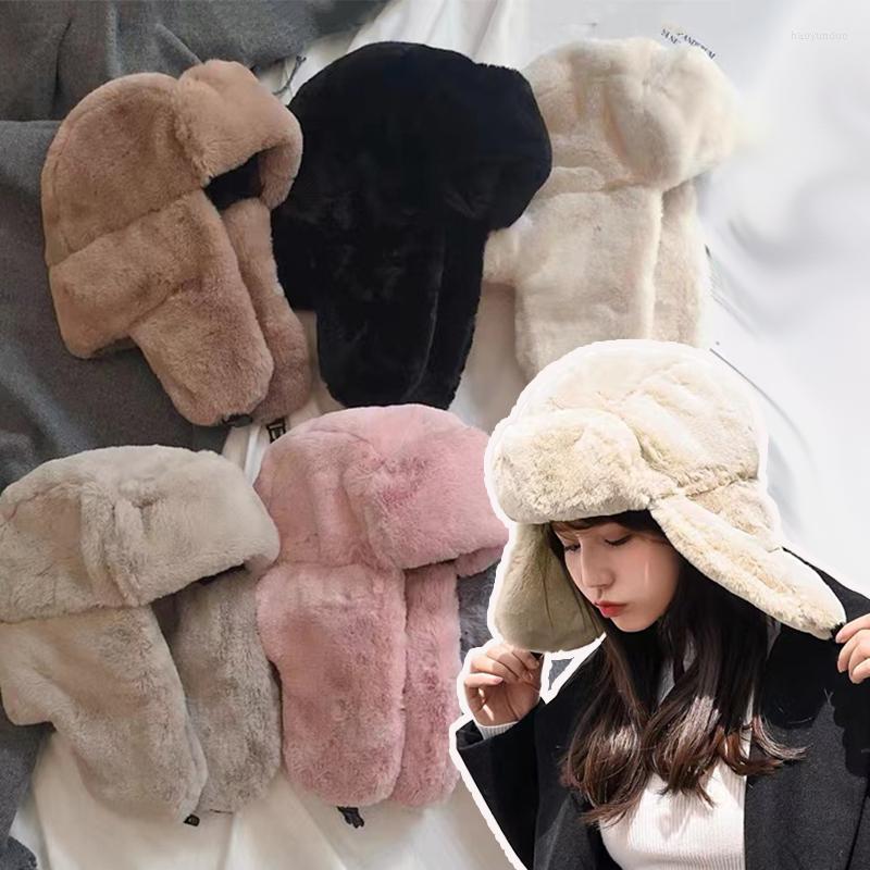 Berets Women's Winter Plush Russian CapsThickened Warm Earmuffs Beanie Korean Fashion Ushanka Earflap Pilot Hat Bomber, Multi
Berets Women's Winter Plush Russian CapsThickened Warm Earmuffs Beanie Korean Fashion Ushanka Earflap Pilot Hat Bomber, Multi