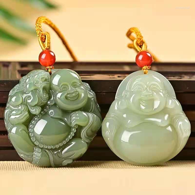Pendant Necklaces Natural Hetian Green Jade Hand Carved Buddha Pendants Women Men Necklace Jadeite Jewelry Add
Pendant Necklaces Natural Hetian Green Jade Hand Carved Buddha Pendants Women Men Necklace Jadeite Jewelry Add