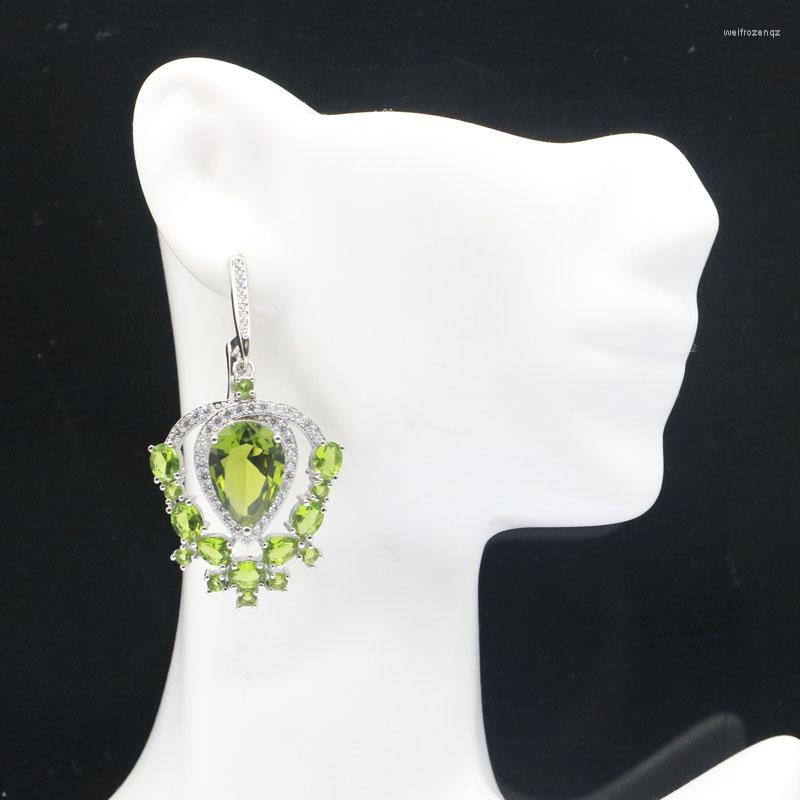 Stud Earrings 47x26mm Anniversary Green Peridot White Cubic Zircon For Women Dating Silver
Stud Earrings 47x26mm Anniversary Green Peridot White Cubic Zircon For Women Dating Silver