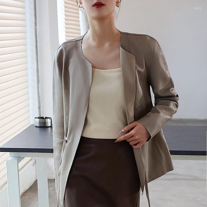 Women' Leather Genuine Jacket Women Clothes Sheepskin Jackets Ladies Korean Fashion Belt Coat Female Jaqueta Feminina Lq, Black
Women' Leather Genuine Jacket Women Clothes Sheepskin Jackets Ladies Korean Fashion Belt Coat Female Jaqueta Feminina Lq, Black