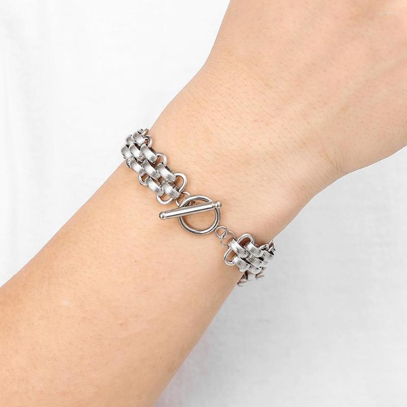 Link Bracelets WeSparking Bracelet On Hand EMO Neutral Cold Stainless Steel Love Round Thick Chain Lock Charm Hip Hop 2022 Trend Impact
Link Bracelets WeSparking Bracelet On Hand EMO Neutral Cold Stainless Steel Love Round Thick Chain Lock Charm Hip Hop 2022 Trend Impact