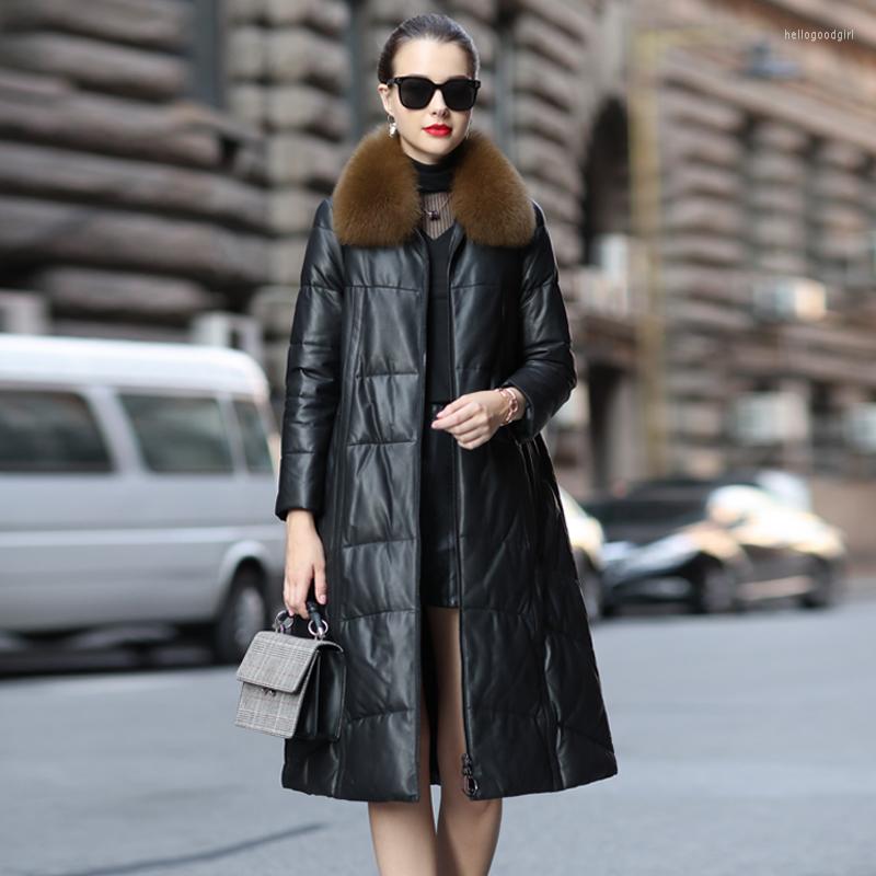 Women' Leather Women' Coat Winter Genuine Sheepskin Jacket Long Warm Fashion Clothes Real Fur Collar Jackets Chaquetas Para Mujer, Black
Women' Leather Women' Coat Winter Genuine Sheepskin Jacket Long Warm Fashion Clothes Real Fur Collar Jackets Chaquetas Para Mujer, Black