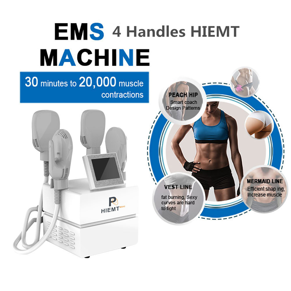 Hiemt MAX3 Slimming 4 Handles Ems Muscle Stimulator Electromagnetic EMS Body Sculpting EMslim Machine For Muscles Building And Cellulite Reduction
Hiemt MAX3 Slimming 4 Handles Ems Muscle Stimulator Electromagnetic EMS Body Sculpting EMslim Machine For Muscles Building And Cellulite Reduction