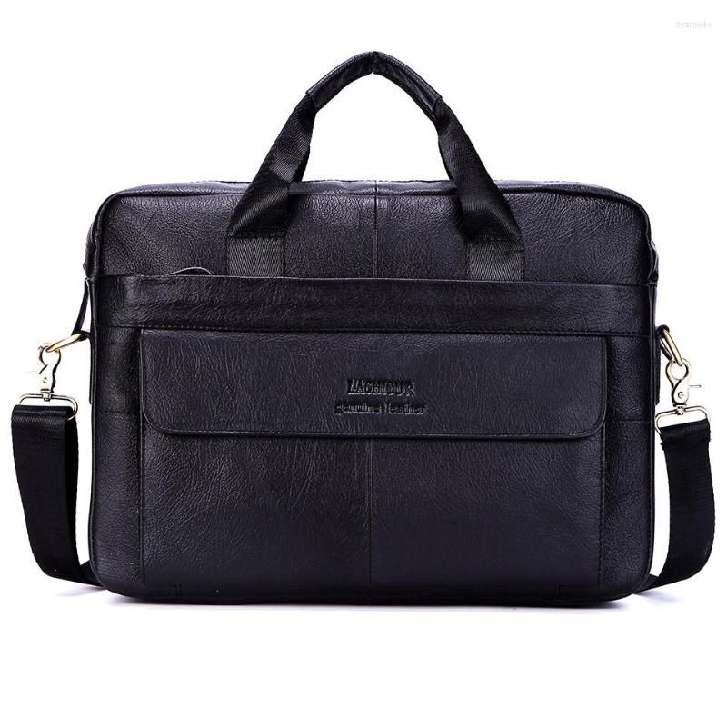 Evening Bags LACHIOUR Busienss Handbag For Men Genuine Leather Briefcases Male Travel Laptop Bag High Quality Men's Shoulder Large, Black28
Evening Bags LACHIOUR Busienss Handbag For Men Genuine Leather Briefcases Male Travel Laptop Bag High Quality Men's Shoulder Large, Black28
