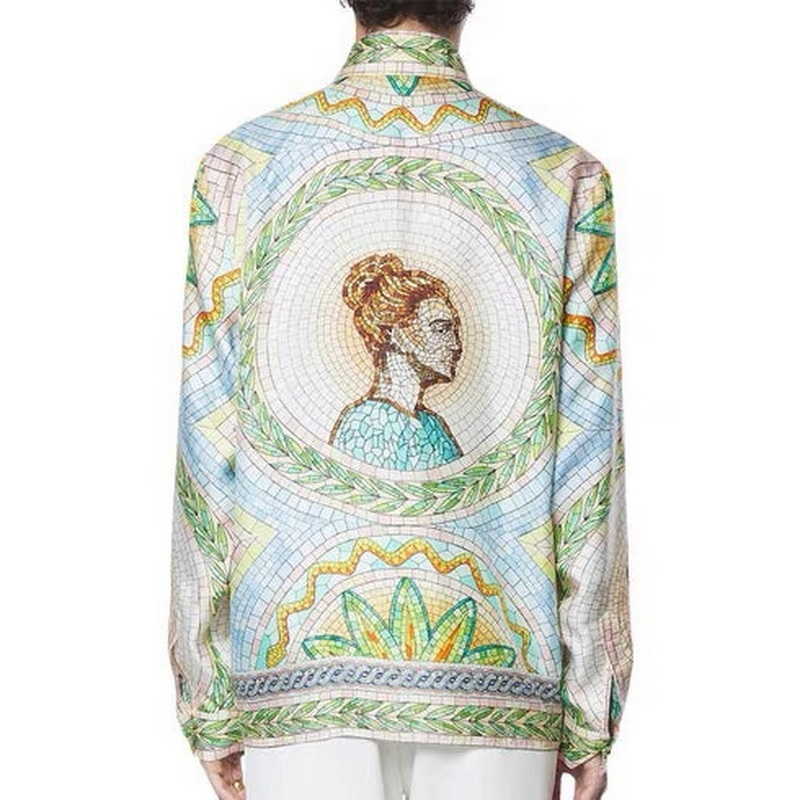 22SS Casabblannca Mosaics Grecques Shirts Man Women Fashion Summer Beach Vacation Long Sleeve Hawaii FZCS161, As pics
22SS Casabblannca Mosaics Grecques Shirts Man Women Fashion Summer Beach Vacation Long Sleeve Hawaii FZCS161, As pics