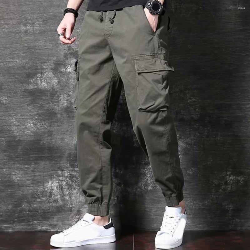 Men's Pants Trendy Men Trousers Multi Pockets Dressing Washable Relaxed Fit Ankle Tied, Army green
Men's Pants Trendy Men Trousers Multi Pockets Dressing Washable Relaxed Fit Ankle Tied, Army green