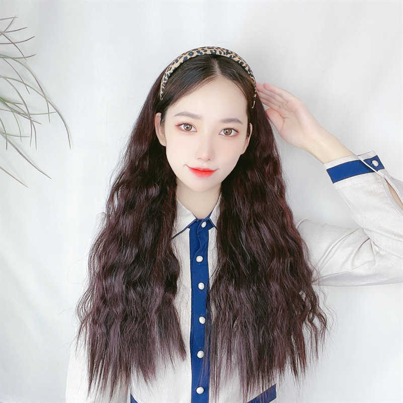 Women's Hair Wigs Lace Synthetic Net Red Hairband U-shaped Long Curly Hair Half Head Cover Quick Hand Carry Corn Perm Hoop Wig Piece, Black
Women's Hair Wigs Lace Synthetic Net Red Hairband U-shaped Long Curly Hair Half Head Cover Quick Hand Carry Corn Perm Hoop Wig Piece, Black