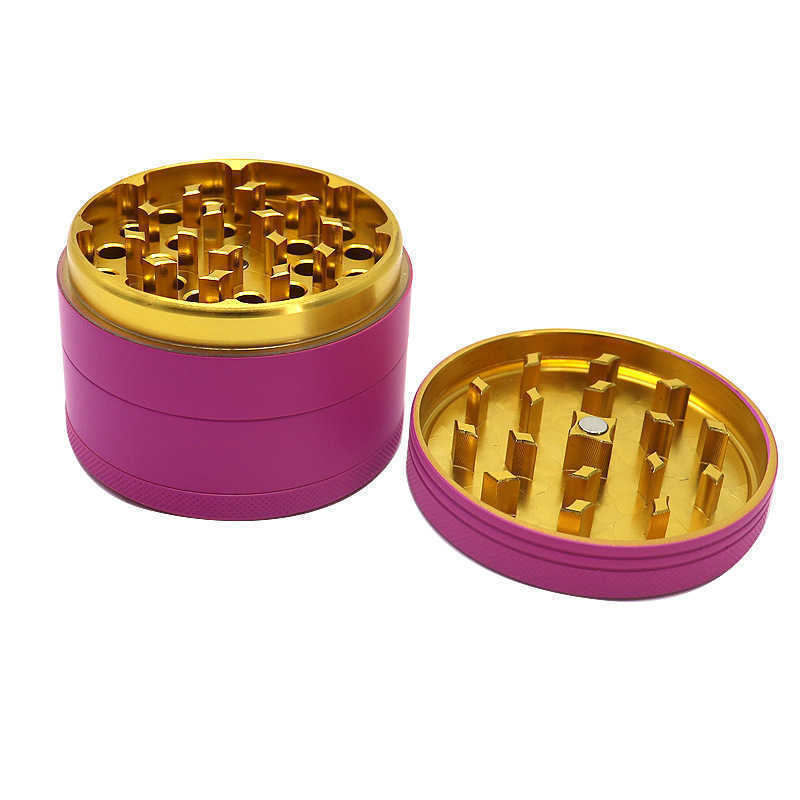 Tobacco Smoking Herb Grinders Accessories Four Layers Aluminium Alloy material 100% Metal dia 63mm Flat rubber paint is multi-colored
Tobacco Smoking Herb Grinders Accessories Four Layers Aluminium Alloy material 100% Metal dia 63mm Flat rubber paint is multi-colored