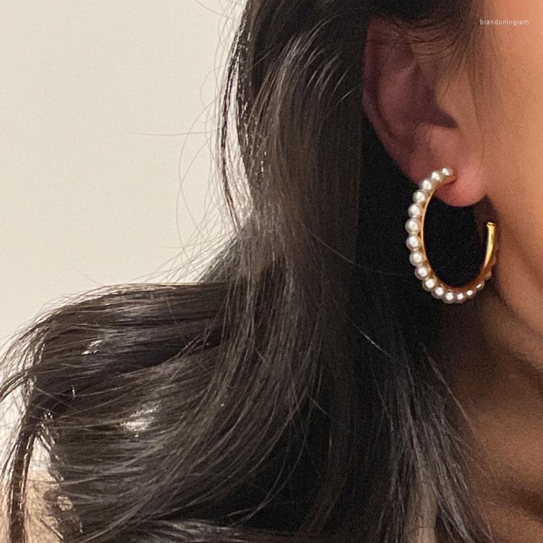 Hoop Earrings Large Shape Mini Pearl Circle For Women Statement Stainless Steel Jewelry Accessories
Hoop Earrings Large Shape Mini Pearl Circle For Women Statement Stainless Steel Jewelry Accessories