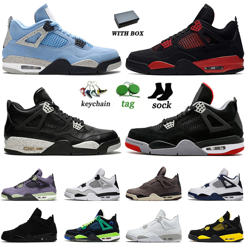 unc bred 4 og jumpman 4s basketball shoes for mens womens jorda sneakers with box classic j4 fire red thunder offs white oreo craft midnight navy j4s trainers size 47, B51 loyal blue 40-47
unc bred 4 og jumpman 4s basketball shoes for mens womens jorda sneakers with box classic j4 fire red thunder offs white oreo craft midnight navy j4s trainers size 47, B51 loyal blue 40-47