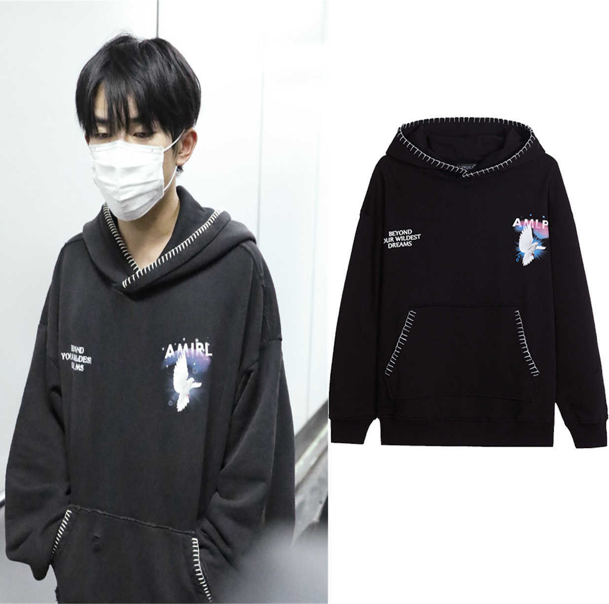 Men Hoody Fashion Amri Hoodie Designer Cotton Same Black Sleeves Long Hat Men' Lovers Women Unisex Casual Leisure Celebrity Pullover Sweatshirt 9ODQ
Men Hoody Fashion Amri Hoodie Designer Cotton Same Black Sleeves Long Hat Men' Lovers Women Unisex Casual Leisure Celebrity Pullover Sweatshirt 9ODQ